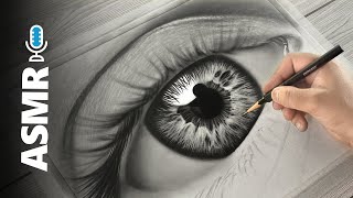 Hyper Realistic EYE Drawing  Satisfying Timelapse [upl. by Dur]