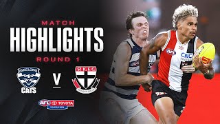 Geelong Cats v St Kilda Highlights  Round 1 2024  AFL [upl. by Audette761]