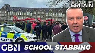 Breaking Knife attack at UK school sparks major incident  Teacher and two others reportedly harmed [upl. by Slavin]