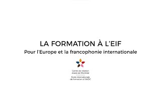 La formation à lEIF [upl. by Ennire]