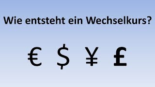 Wie entsteht ein Wechselkurs  einfach erklärt [upl. by Nyl]