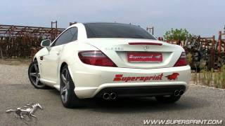 Mercedes R172 SLK 250 CGI  Supersprint Catback System [upl. by Alyakam]