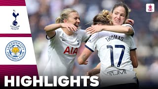 Tottenham vs Leicester City  What a Game  Highlights  Adobe Womens FA Cup Semi Final 14042024 [upl. by Edgard145]