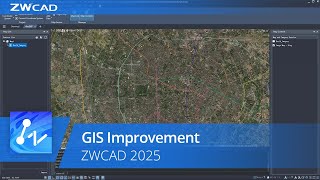 ZWCAD 2025 Official  GIS Improvement [upl. by Portwine713]