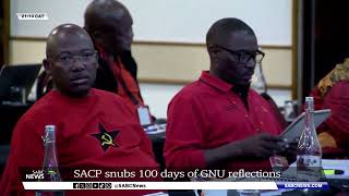 SACP rejects ANC 100 days in GNU celebration invitation [upl. by Stephana]