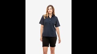 Swanndri Womens Tasman Short Sleeve Cotton Shirt  Navy [upl. by Ekim821]