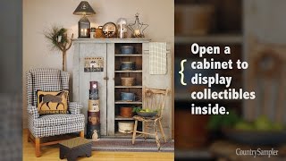 14 Simple Ways to Decorate with Primitives  A Country Sampler Design Tutorial [upl. by Nylarej]