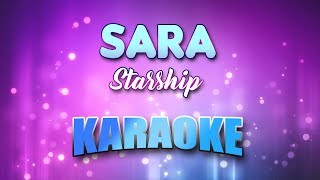 Starship  Sara Karaoke amp Lyrics [upl. by Ase]