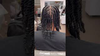 Rope twist on men short hair locs dreadlocks braids hairextensions hairstyles naturalhair [upl. by Samy]