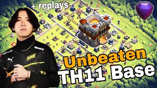 July NEW BEST TH11 WAR BASE  LINK 2024  TH11 ANTI 1 STAR BASE 2024  TH11 BASES CLASH OF CLANS [upl. by Yvehc783]