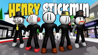 Aku Membuat THE HENRY STICKMIN COLLECTION Di Brookhaven WID  Roblox [upl. by Tim]