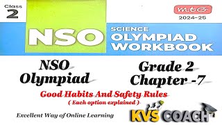 Class 2  NSO  SOF  Chapter 7  Good Habits And Safety Rules  olympiads grade2 science [upl. by Craddock]