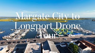 Margate City to Longport Drone Tour [upl. by Adgam533]