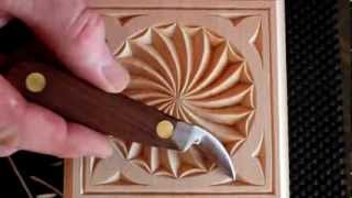 181 My Chip Carving  Carving a Swirl [upl. by Solraced]