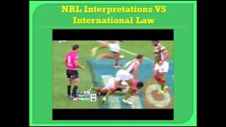 Referees Update Module  NRL Interpretations vs International Laws [upl. by Hamilah953]