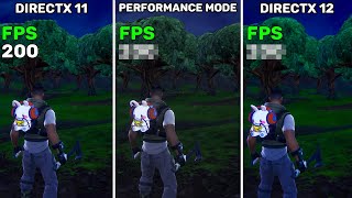 Fortnite Season OG  DirectX 11 vs DirectX 12 vs Performance Mode [upl. by Nosahc26]