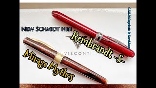 Visconti Rembrandt S amp Mirage Mythos New Schmidt Stilografica  Maurizio Capriccio amp CaroLinea  CSR [upl. by Eversole]