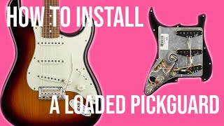 The EASIEST Strat upgrade How To Install A Loaded Pickguard [upl. by Magbie]