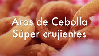 Aros de Cebolla Caseros Crujientes  Receta con tempura y rebozado ✅ [upl. by Collier913]