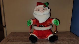 Gemmy jolly jinglers Santa quotjingle bellsquot [upl. by Lhok]