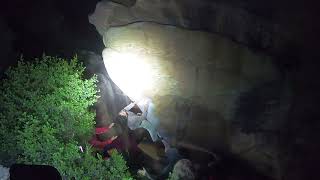 Rocklands Bouldering Crazy Leg 7bV8 [upl. by Eus612]