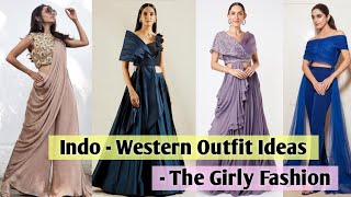 Indo Western Dresses For Girls amp Women  Indo Western Party Wear  Indo Western Outfits Dress Haul [upl. by Eimerej140]