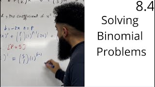 Edexcel AS Level Maths 84 Solving Binomial Problems [upl. by Furgeson]