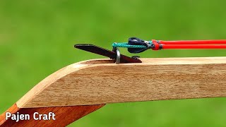 Making Wooden Slingshot For Hunting And Defense [upl. by Fachini435]