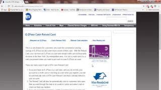 How to apply for EZ Pass Cash Reload Card [upl. by Aruam]