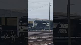 2 ￼ Norfolk Southern engines at yard ￼ [upl. by Juno874]