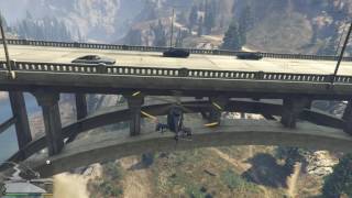 GTA V spaceship part Raton Canyon Bridge [upl. by Omari]