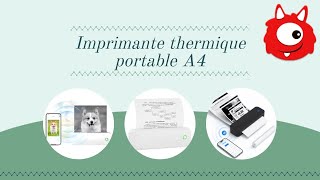 Imprimante thermique portable A4 [upl. by Annaili]