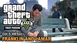 GTA 5  Intro amp Mission 1  Franklin and Lamar First Person Gold Medal Guide  PS4 [upl. by Anaek]