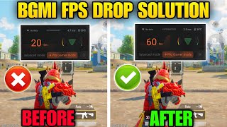 HOW TO FIX FRAME DROP ISSUE IN BGMI  Bgmi FPS DROP ISSUE  Bgmi fps problem automatic drop [upl. by Ranique]