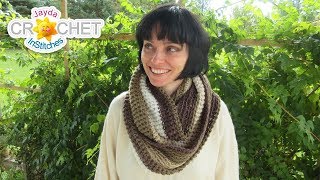 Hot Chocolate Infinity Scarf  Crochet Pattern amp Tutorial  Adults amp Children Sizes [upl. by Anibur857]