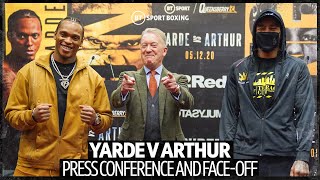 Anthony Yarde v Lyndon Arthur Full final press conference including fighters facing off [upl. by Oicnevuj]