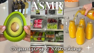 ✨Satisfying fridge organizing and restocking videos 🧊🍨 ASMR satisfying 🎙️ tiktok compilations Pt1 [upl. by Burlie]