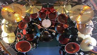 TVMaldita Presents Aquiles Priester playing Here I am Shaman amp Angels Cry Angra  GoPro Sound [upl. by Torie691]