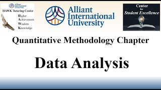 Quantitative Dissertation Methodology Section Video 08  Data Analysis [upl. by Einhpets]