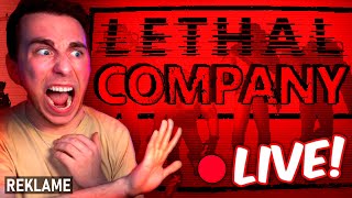 Det BEDSTE GYSERSPIL MED VENNER  LIVE 🔴 LETHAL COMPANY [upl. by Eissirc]