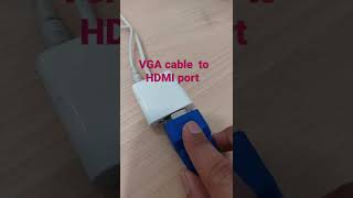 How to connect projecter or VGA monitor in Laptop via HDMI port [upl. by Donadee]