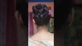 Easy hairstyles for short hair hairstyle hairstyleyoutubeshorts shortsfeed buntutorial [upl. by Padraig]