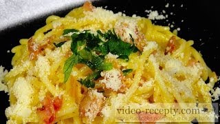 Špagety carbonara  videorecept [upl. by Jovia875]