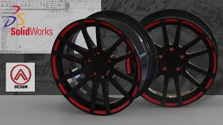 SOLIDWORKS wheel Rim  Alwis Design [upl. by Leandra]