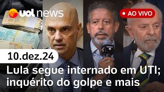 Lula teve dor de cabeça antes de ser operado Janja acompanha em UTI  notícias ao vivo  UOL News [upl. by Laurentium]