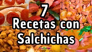 ✅7 RECETAS CON SALCHICHAS mihogardulcehogar recetas recetasconsalchichas salchichas [upl. by Ellehcyt]