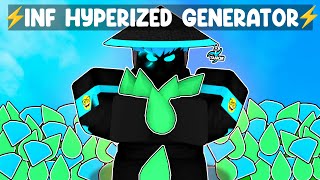 I secretly got INF HYPERIZED GENERATOR in Roblox Bedwars [upl. by Phira514]