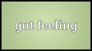 Gut feeling Meaning [upl. by Revert]