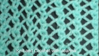 knit pattern  ONE ROW LACE STITCH [upl. by Pentha]