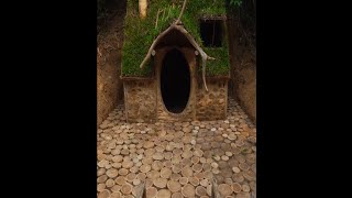 15 day Building Underground house with decoration Underground Living room।funnyvideotrendingvideo [upl. by Nysila]